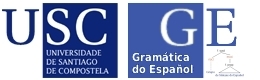 Logos de la USC y del Grupo de Gramática del Español